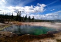 Beautiful Yellowstone Steaming Hot Springs