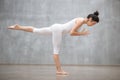 Beautiful Yoga: Warrior three pose Royalty Free Stock Photo