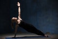 Beautiful Yoga Woman Doing Vasisthasana Pose