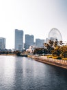 Beautiful Yokohama skyline city in japan