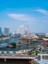 Beautiful Yokohama skyline city in japan