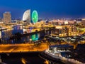 Beautiful Yokohama skyline city in japan