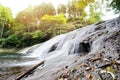 Beautiful yoro keikoku valley waterfall under morning sun in Chiba Prefecture, Japan