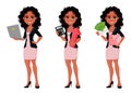 Beautiful young African American business woman Royalty Free Stock Photo