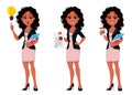 Beautiful young African American business woman Royalty Free Stock Photo