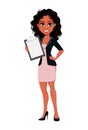 Beautiful young African American business woman Royalty Free Stock Photo