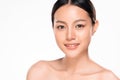 Beautiful Young asian Woman with Clean Fresh Skin Royalty Free Stock Photo