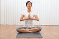 Beautiful Young Asian Woman In Yoga Position Royalty Free Stock Photo