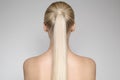 Beautiful Young Blond Woman With Ponytail HairstÃÆle Royalty Free Stock Photo