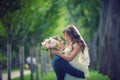 Beautiful young bride and groom going to kiss Royalty Free Stock Photo