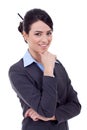 Beautiful young business woman Royalty Free Stock Photo