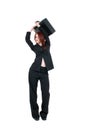 Beautiful Young Business Woman With Briefcase Royalty Free Stock Photo