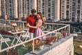 Beautiful young couple in casual clothing Royalty Free Stock Photo