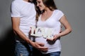 Beautiful young couple expecting baby Royalty Free Stock Photo