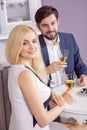 Beautiful Young couple having fun together in valentine days. Royalty Free Stock Photo