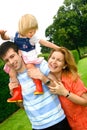 Beautiful young family Royalty Free Stock Photo