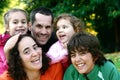 Beautiful young family having fun Royalty Free Stock Photo