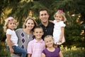 Beautiful Young Family Portrait Royalty Free Stock Photo