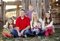 Beautiful Young Family Portrait Royalty Free Stock Photo