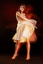 Beautiful young female dancing Royalty Free Stock Photo