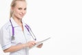 Beautiful young female medical intern Royalty Free Stock Photo