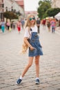 Beautiful young girl with long hair Royalty Free Stock Photo