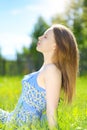 Beautiful young girl outdoor Royalty Free Stock Photo