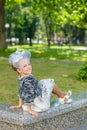 Beautiful young girl in vintage dress posing Royalty Free Stock Photo