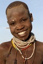 Beautiful young Karo woman in South Omo, Ethiopia