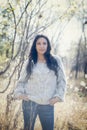 Beautiful Young Millennial Hispanic, American Indian, Multi-racial Young Woman Portrait
