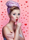 Beautiful young pin-up girl Royalty Free Stock Photo