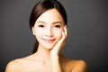 beautiful young smiling woman face Royalty Free Stock Photo