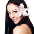 Beautiful Young Spa Woman portrait Royalty Free Stock Photo