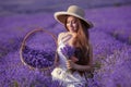 Beautiful young teen girl outdoors portrait. Brunette in hat wit Royalty Free Stock Photo