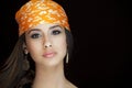 Beautiful Young Woman with Bandanna Royalty Free Stock Photo