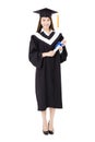 Beautiful young woman college graduate portrait Royalty Free Stock Photo