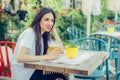 Beautiful young woman drinking beer and enjoying summer day Royalty Free Stock Photo