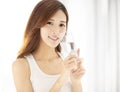 beautiful young woman drinking water Royalty Free Stock Photo