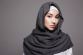 beautiful young woman in Hijab or scarf. fashion muslim girl portrait