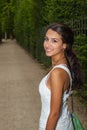 Beautiful Young Woman in Paris Royalty Free Stock Photo