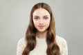 Beautiful young woman portrait. Pretty girl smiling Royalty Free Stock Photo