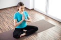 Beautiful young woman practicing yoga Royalty Free Stock Photo