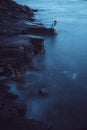 Beautiful young woman on sea Royalty Free Stock Photo