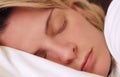Beautiful young woman sleeping Royalty Free Stock Photo