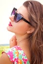 Beautiful young woman in sunglasses Royalty Free Stock Photo