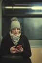 Beautiful young woman talking on the phone Royalty Free Stock Photo