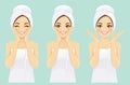 Beautiful young woman in towel Royalty Free Stock Photo