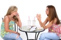 Beautiful Young Women Having Lunch Together Royalty Free Stock Photo