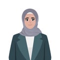 Beautiful young working woman in hijab