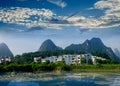 Beautiful Yu Long river Karst mountain landscape